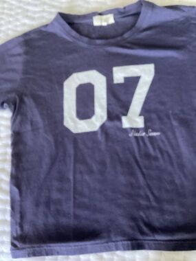Navy 07 cropped t shirt